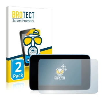 Parte frontale di una confezione del prodotto con il logo del marchio BROTECT. Accanto è raffigurato il dispositivo Mercedes-B