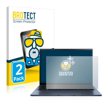 Parte frontale di una confezione del prodotto con il logo del marchio BROTECT. Accanto è raffigurato il dispositivo ASUS ZenBo