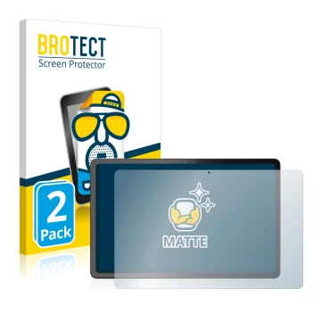 Parte frontale di una confezione del prodotto con il logo del marchio BROTECT. Accanto è raffigurato il dispositivo Lenovo Tab