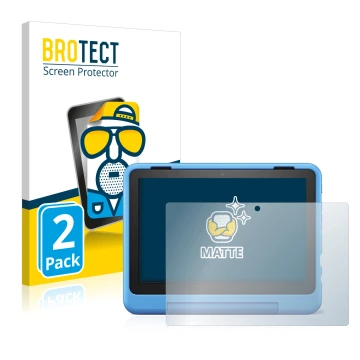 Parte frontale di una confezione del prodotto con il logo del marchio BROTECT. Accanto è raffigurato il dispositivo Amazon Fir