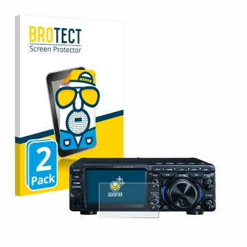 Parte frontale di una confezione del prodotto con il logo del marchio BROTECT. Accanto è raffigurato il dispositivo Yaesu FT-7