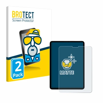 Parte frontale di una confezione del prodotto con il logo del marchio BROTECT. Accanto è raffigurato il dispositivo Apple iPad