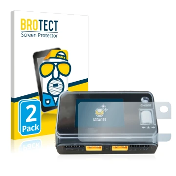 Parte frontale di una confezione del prodotto con il logo del marchio BROTECT. Accanto è raffigurato il dispositivo ToolkitRC 