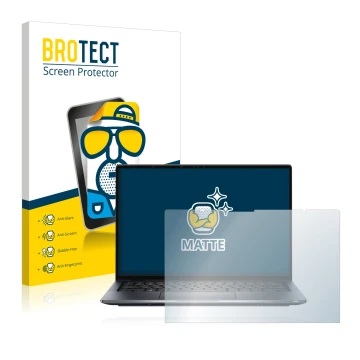 Parte frontale di una confezione del prodotto con il logo del marchio BROTECT. Accanto è raffigurato il dispositivo Dell Latit