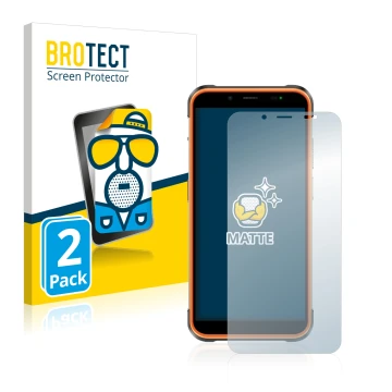 Parte frontale di una confezione del prodotto con il logo del marchio BROTECT. Accanto è raffigurato il dispositivo Ulefone Po