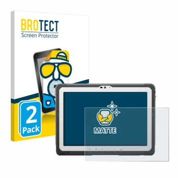 Parte frontale di una confezione del prodotto con il logo del marchio BROTECT. Accanto è raffigurato il dispositivo Panasonic 