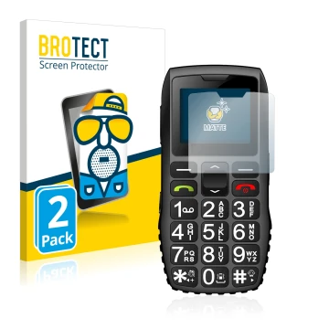 Parte frontale di una confezione del prodotto con il logo del marchio BROTECT. Accanto è raffigurato il dispositivo artfone C1