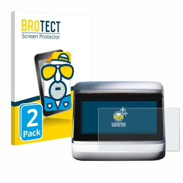 Parte frontale di una confezione del prodotto con il logo del marchio BROTECT. Accanto è raffigurato il dispositivo Tesla Mode