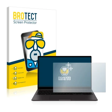 Parte frontale di una confezione del prodotto con il logo del marchio BROTECT. Accanto è raffigurato il dispositivo Samsung Ga