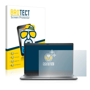 Parte frontale di una confezione del prodotto con il logo del marchio BROTECT. Accanto è raffigurato il dispositivo Dell Latit