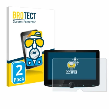 Parte frontale di una confezione del prodotto con il logo del marchio BROTECT. Accanto è raffigurato il dispositivo Kenwood DN