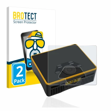 Parte frontale di una confezione del prodotto con il logo del marchio BROTECT. Accanto è raffigurato il dispositivo Junsi iCha