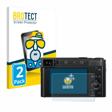 Parte frontale di una confezione del prodotto con il logo del marchio BROTECT. Accanto è raffigurato il dispositivo Panasonic 