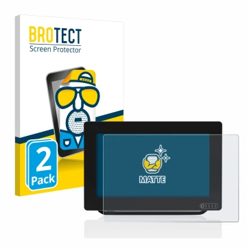 Parte frontale di una confezione del prodotto con il logo del marchio BROTECT. Accanto è raffigurato il dispositivo Raymarine 