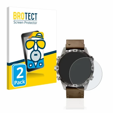 Parte frontale di una confezione del prodotto con il logo del marchio BROTECT. Accanto è raffigurato il dispositivo Garmin Mar