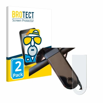 Parte frontale di una confezione del prodotto con il logo del marchio BROTECT. Accanto è raffigurato il dispositivo NIU KQi3 M