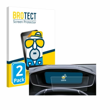 Parte frontale di una confezione del prodotto con il logo del marchio BROTECT. Accanto è raffigurato il dispositivo Peugeot 20