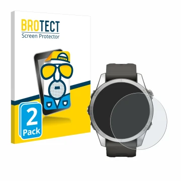 Parte frontale di una confezione del prodotto con il logo del marchio BROTECT. Accanto è raffigurato il dispositivo Garmin Fen