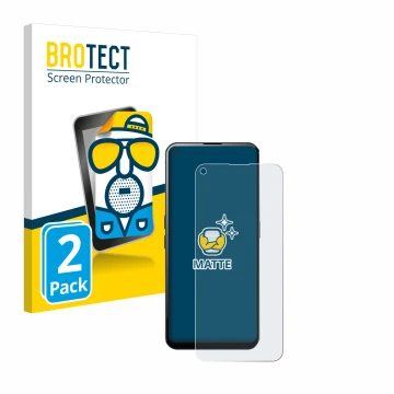 Parte frontale di una confezione del prodotto con il logo del marchio BROTECT. Accanto è raffigurato il dispositivo Unihertz L