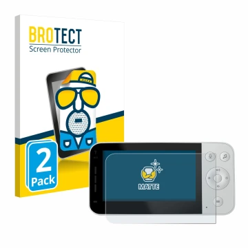 Parte frontale di una confezione del prodotto con il logo del marchio BROTECT. Accanto è raffigurato il dispositivo Philips Av