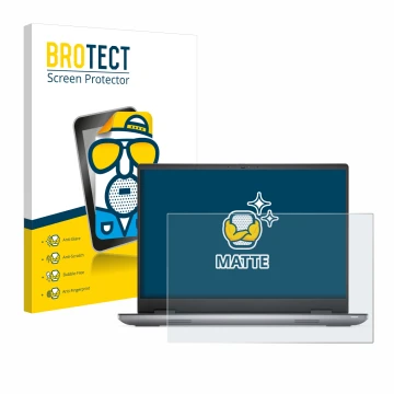 Parte frontale di una confezione del prodotto con il logo del marchio BROTECT. Accanto è raffigurato il dispositivo Dell Preci