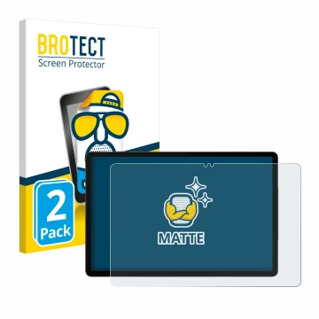 Parte frontale di una confezione del prodotto con il logo del marchio BROTECT. Accanto è raffigurato il dispositivo Samsung Ga