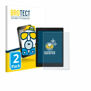 Parte frontale di una confezione del prodotto con il logo del marchio BROTECT. Accanto è raffigurato il dispositivo Boox Tab M