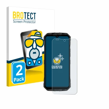 Parte frontale di una confezione del prodotto con il logo del marchio BROTECT. Accanto è raffigurato il dispositivo Doogee V30