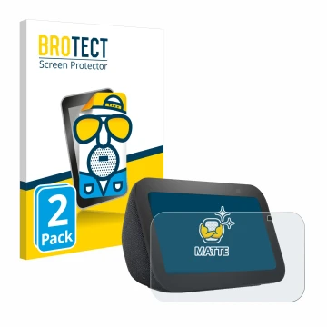 Parte frontale di una confezione del prodotto con il logo del marchio BROTECT. Accanto è raffigurato il dispositivo Amazon Ech