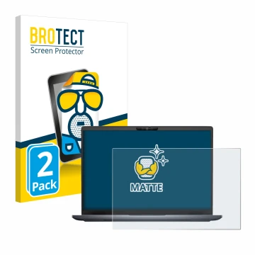 Parte frontale di una confezione del prodotto con il logo del marchio BROTECT. Accanto è raffigurato il dispositivo Dell Latit