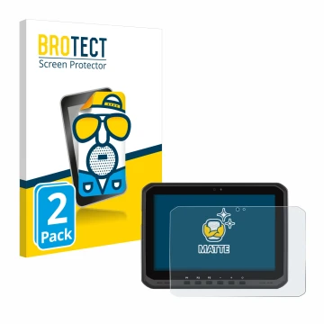 Parte frontale di una confezione del prodotto con il logo del marchio BROTECT. Accanto è raffigurato il dispositivo Zebra ET60