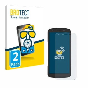 Parte frontale di una confezione del prodotto con il logo del marchio BROTECT. Accanto è raffigurato il dispositivo Zebra TC27