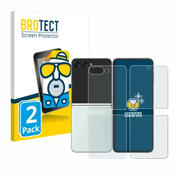 Parte frontale di una confezione del prodotto con il logo del marchio BROTECT. Accanto è raffigurato il dispositivo Samsung Ga