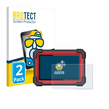 Parte frontale di una confezione del prodotto con il logo del marchio BROTECT. Accanto è raffigurato il dispositivo Launch X-4