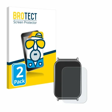 Parte frontale di una confezione del prodotto con il logo del marchio BROTECT. Accanto è raffigurato il dispositivo Xiaomi Mi 