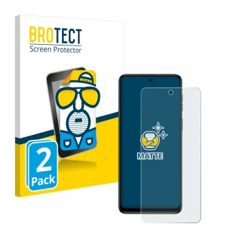 Parte frontale di una confezione del prodotto con il logo del marchio BROTECT. Accanto è raffigurato il dispositivo Motorola M