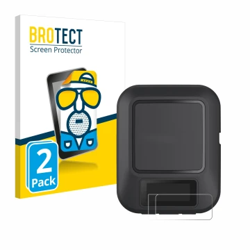 Parte frontale di una confezione del prodotto con il logo del marchio BROTECT. Accanto è raffigurato il dispositivo Garmin inR