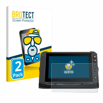 Parte frontale di una confezione del prodotto con il logo del marchio BROTECT. Accanto è raffigurato il dispositivo Lowrance E