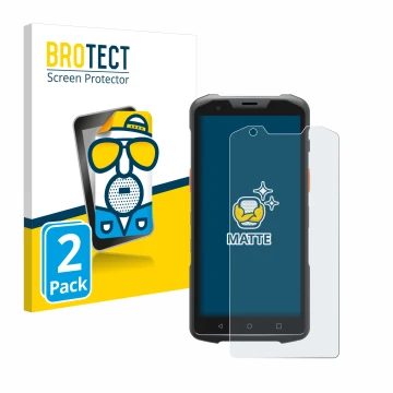 Parte frontale di una confezione del prodotto con il logo del marchio BROTECT. Accanto è raffigurato il dispositivo Sunmi L2s 