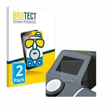 Parte frontale di una confezione del prodotto con il logo del marchio BROTECT. Accanto è raffigurato il dispositivo Motocaddy 