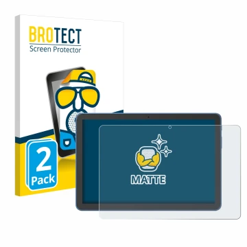 Parte frontale di una confezione del prodotto con il logo del marchio BROTECT. Accanto è raffigurato il dispositivo Amazon Fir