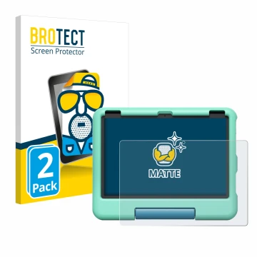 Parte frontale di una confezione del prodotto con il logo del marchio BROTECT. Accanto è raffigurato il dispositivo Amazon Fir