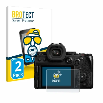 Parte frontale di una confezione del prodotto con il logo del marchio BROTECT. Accanto è raffigurato il dispositivo Panasonic 