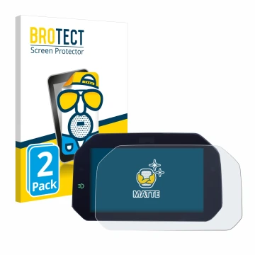 Parte frontale di una confezione del prodotto con il logo del marchio BROTECT. Accanto è raffigurato il dispositivo BMW R 1300