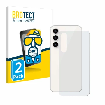 Parte frontale di una confezione del prodotto con il logo del marchio BROTECT. Accanto è raffigurato il dispositivo Samsung Ga