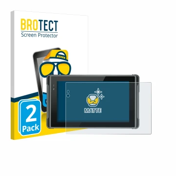 Parte frontale di una confezione del prodotto con il logo del marchio BROTECT. Accanto è raffigurato il dispositivo Hugerock X