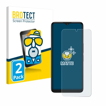 Parte frontale di una confezione del prodotto con il logo del marchio BROTECT. Accanto è raffigurato il dispositivo TCL 40 R 5