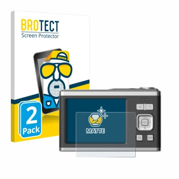 Parte frontale di una confezione del prodotto con il logo del marchio BROTECT. Accanto è raffigurato il dispositivo Rollei Com