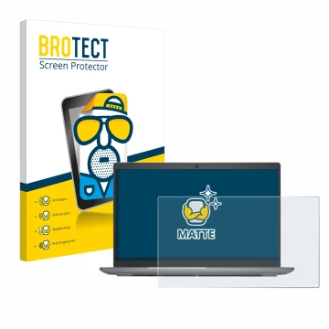 Parte frontale di una confezione del prodotto con il logo del marchio BROTECT. Accanto è raffigurato il dispositivo Dell Latit