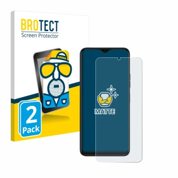 Parte frontale di una confezione del prodotto con il logo del marchio BROTECT. Accanto è raffigurato il dispositivo Tecno Spar